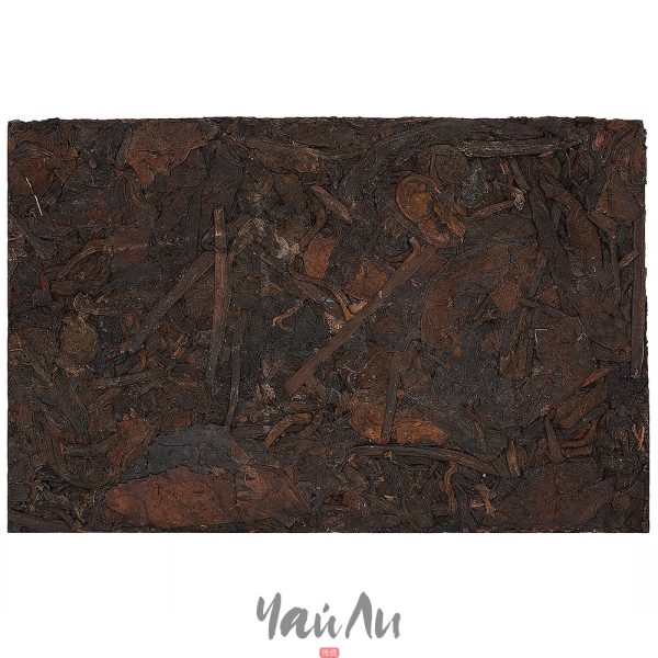 Шу пуэр кирпич в бамбуковом листе, Разлом